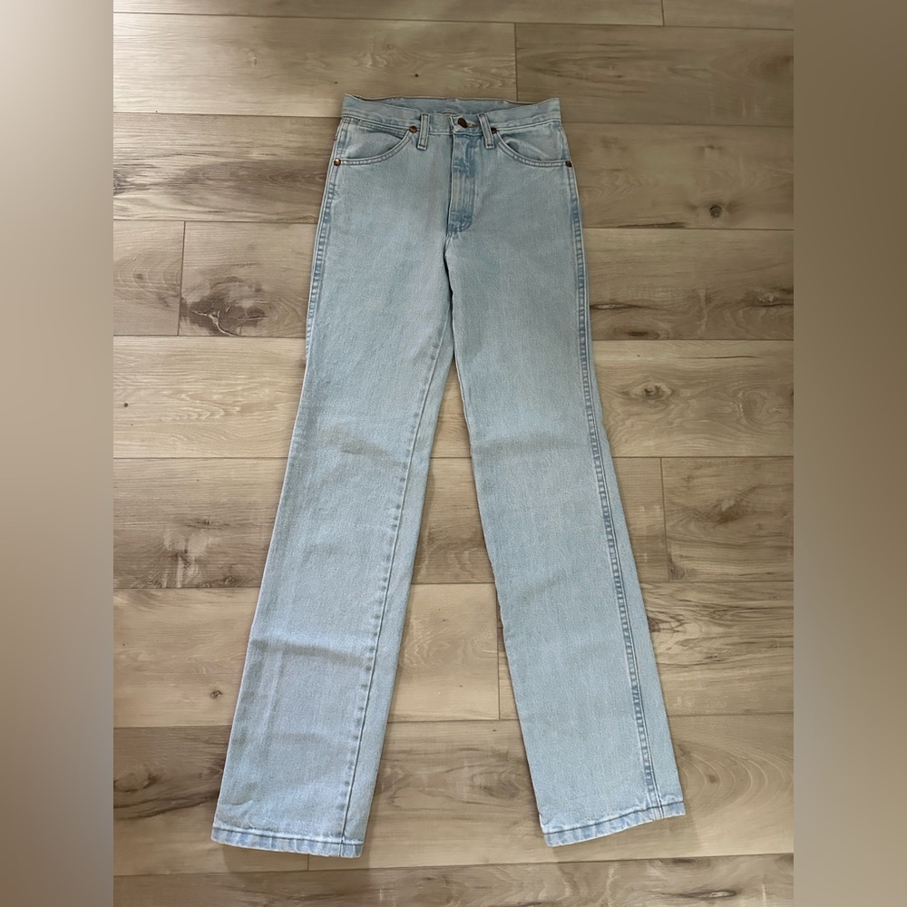 Vintage Wrangler Denim Jeans in Light Blue 27x34